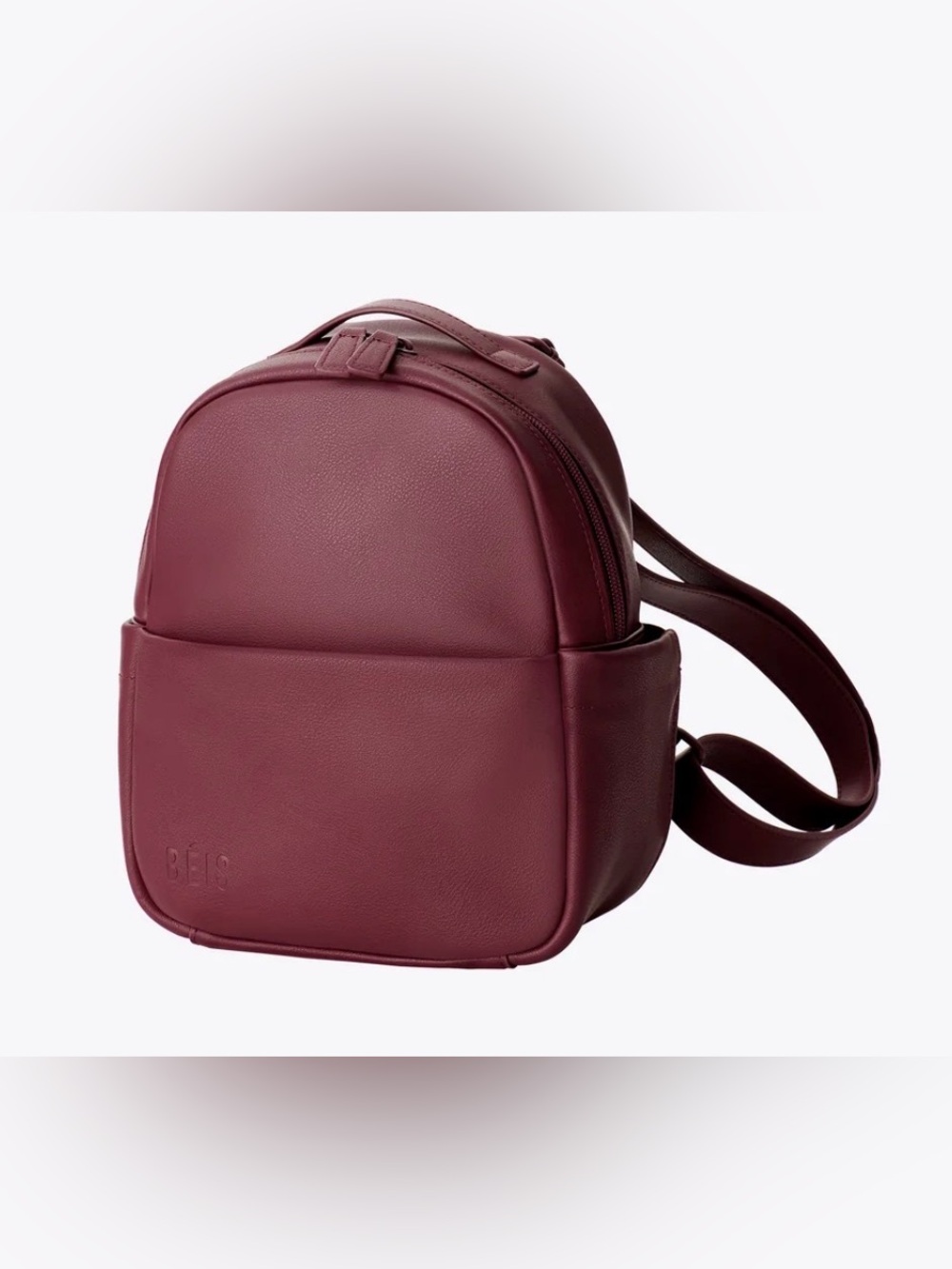 Beis Essential Mini Backpack in Burgundy - Picture 8 of 8